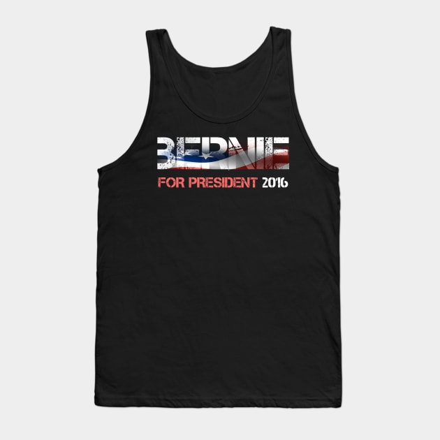 Bernie Sanders For President 2016 Tank Top by ESDesign